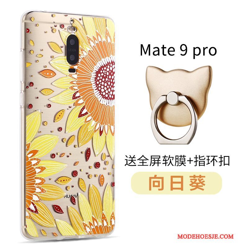 Hoesje Huawei Mate 9 Pro Bescherming Schrobben Anti-fall, Hoes Huawei Mate 9 Pro Spotprent Telefoon Trend