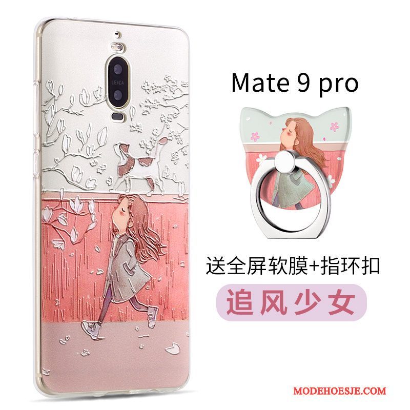 Hoesje Huawei Mate 9 Pro Bescherming Schrobben Anti-fall, Hoes Huawei Mate 9 Pro Spotprent Telefoon Trend