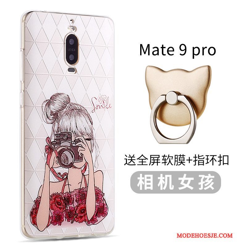 Hoesje Huawei Mate 9 Pro Bescherming Schrobben Anti-fall, Hoes Huawei Mate 9 Pro Spotprent Telefoon Trend