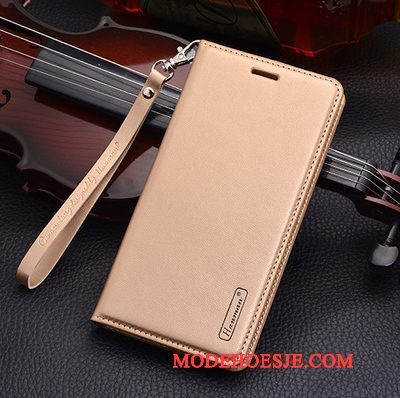 Hoesje Huawei Mate 9 Pro Folio Anti-fall Goud, Hoes Huawei Mate 9 Pro Zakken Telefoon