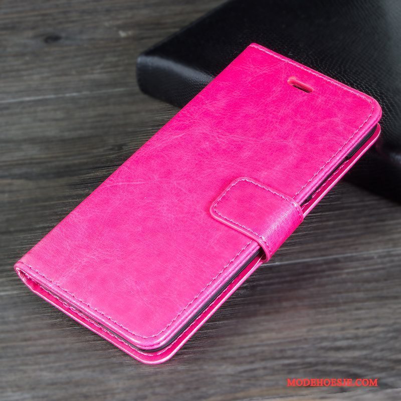 Hoesje Huawei Mate 9 Pro Folio Anti-fall Rood, Hoes Huawei Mate 9 Pro Leer Telefoon