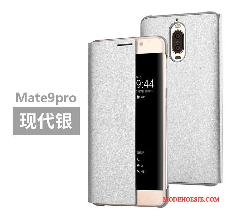 Hoesje Huawei Mate 9 Pro Leer Goudtelefoon, Hoes Huawei Mate 9 Pro Folio