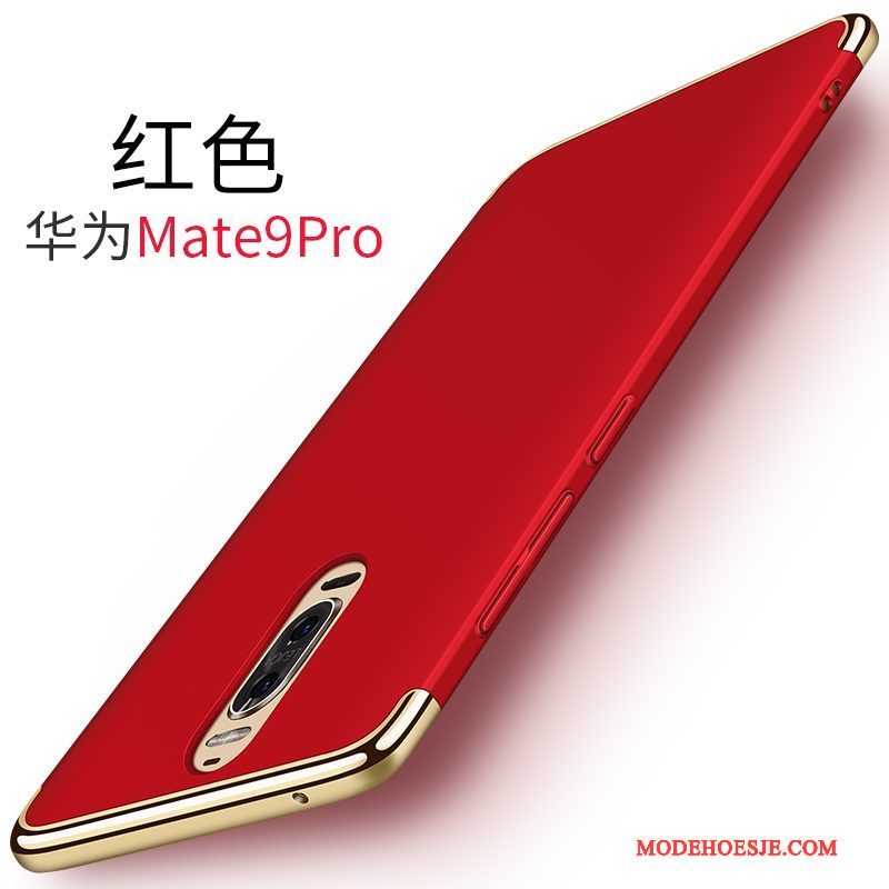 Hoesje Huawei Mate 9 Pro Metaal Hardtelefoon, Hoes Huawei Mate 9 Pro Rood