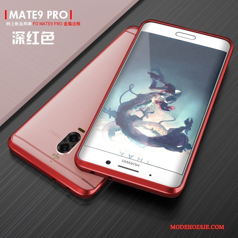 Hoesje Huawei Mate 9 Pro Scheppend Anti-fall Blauw, Hoes Huawei Mate 9 Pro Bescherming Omlijsting Dun