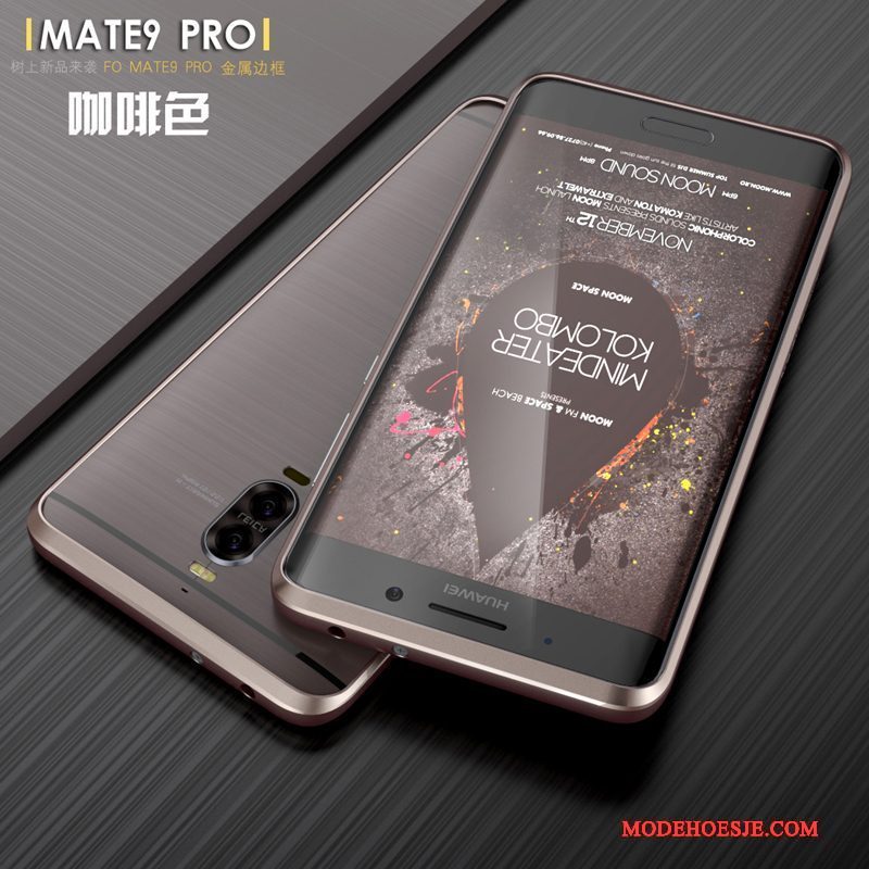 Hoesje Huawei Mate 9 Pro Scheppend Anti-fall Blauw, Hoes Huawei Mate 9 Pro Bescherming Omlijsting Dun