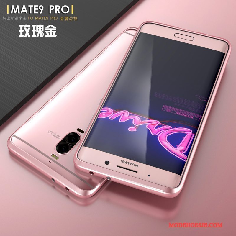 Hoesje Huawei Mate 9 Pro Scheppend Anti-fall Blauw, Hoes Huawei Mate 9 Pro Bescherming Omlijsting Dun