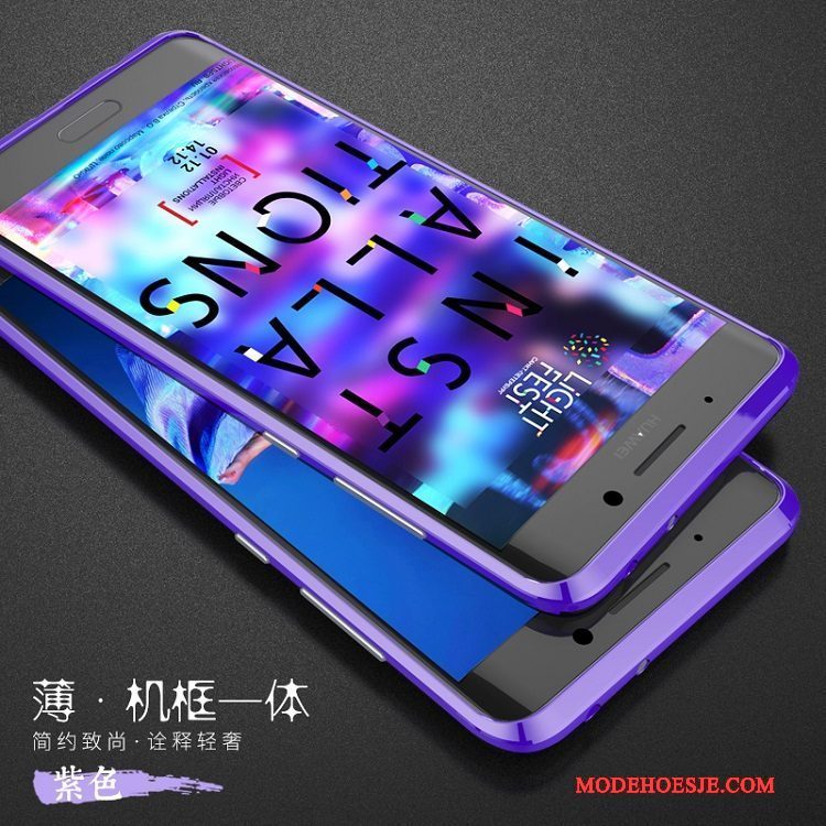 Hoesje Huawei Mate 9 Pro Scheppend Anti-fall Blauw, Hoes Huawei Mate 9 Pro Bescherming Omlijsting Dun