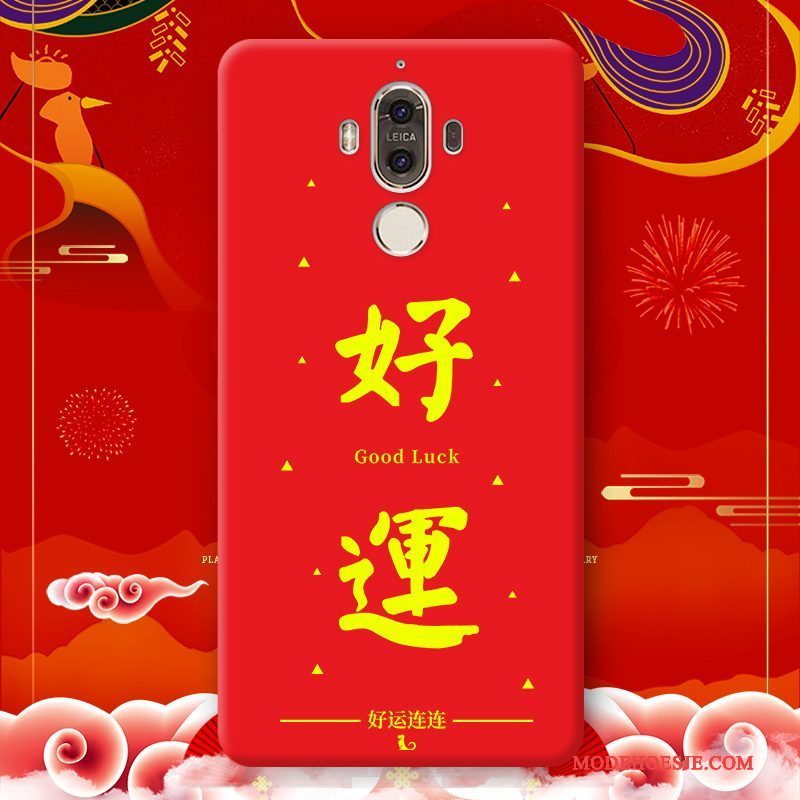Hoesje Huawei Mate 9 Pro Scheppend Roodtelefoon, Hoes Huawei Mate 9 Pro Siliconen Nieuw Anti-fall