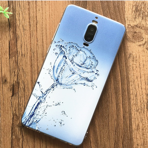 Hoesje Huawei Mate 9 Pro Zacht Hanger Super, Hoes Huawei Mate 9 Pro Zakken Anti-fall Blauw