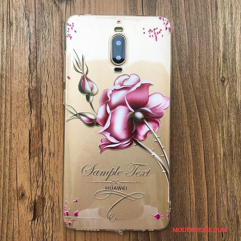 Hoesje Huawei Mate 9 Pro Zacht Hanger Super, Hoes Huawei Mate 9 Pro Zakken Anti-fall Blauw