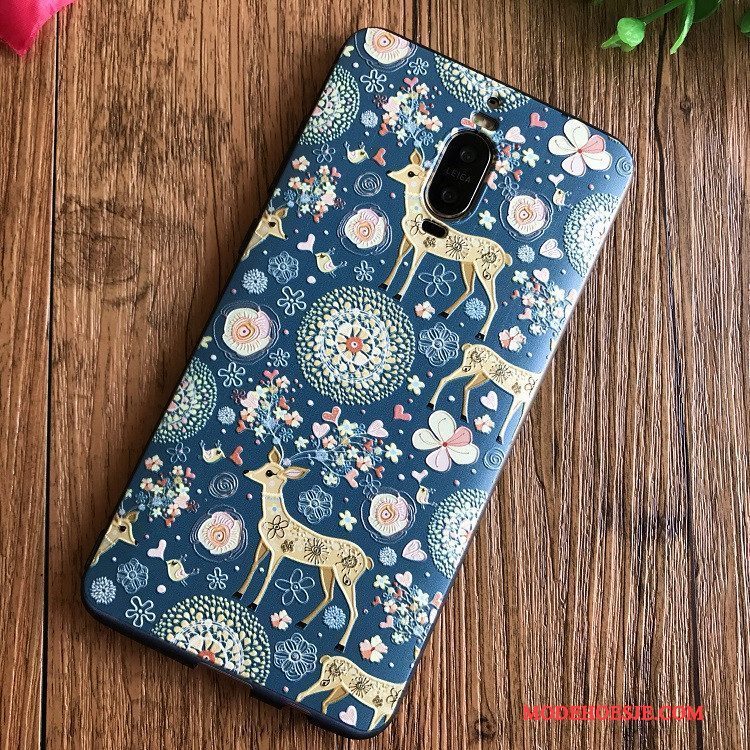 Hoesje Huawei Mate 9 Pro Zakken Dun Hanger, Hoes Huawei Mate 9 Pro Reliëf Telefoon Anti-fall