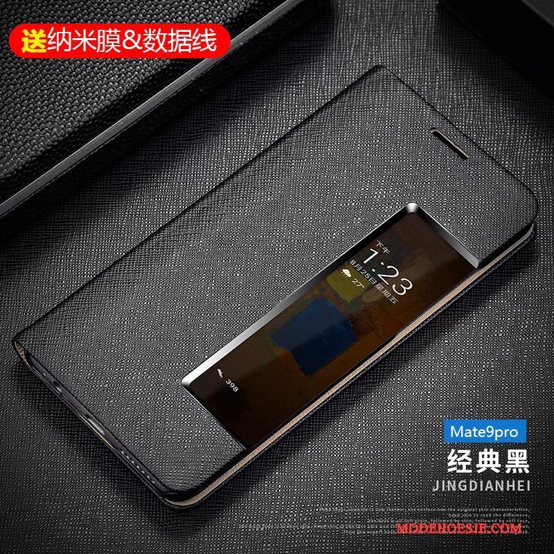 Hoesje Huawei Mate 9 Pro Zakken Roze Anti-fall, Hoes Huawei Mate 9 Pro Folio Telefoon Bedrijf