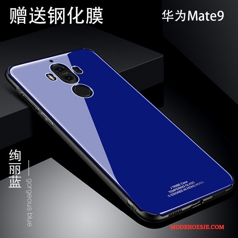 Hoesje Huawei Mate 9 Scheppend Anti-fall Rood, Hoes Huawei Mate 9 Metaal Trendtelefoon