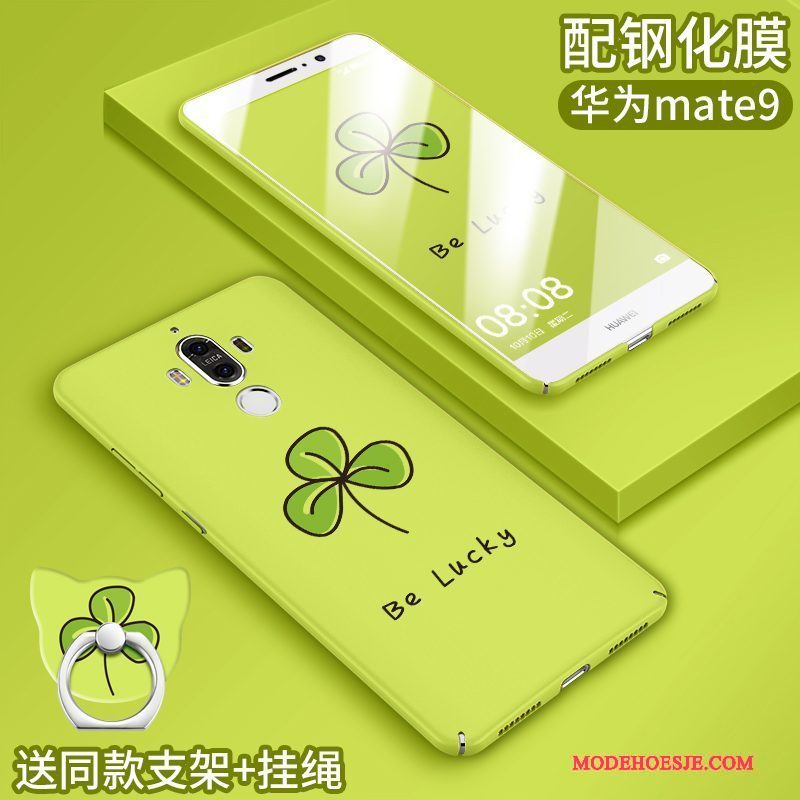 Hoesje Huawei Mate 9 Scheppend Persoonlijk Groen, Hoes Huawei Mate 9 Zakken Telefoon