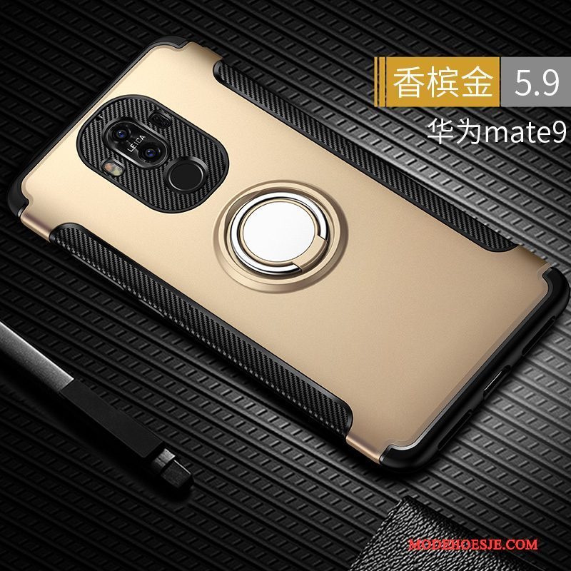 Hoesje Huawei Mate 9 Siliconen Roodtelefoon, Hoes Huawei Mate 9 Zakken Anti-fall