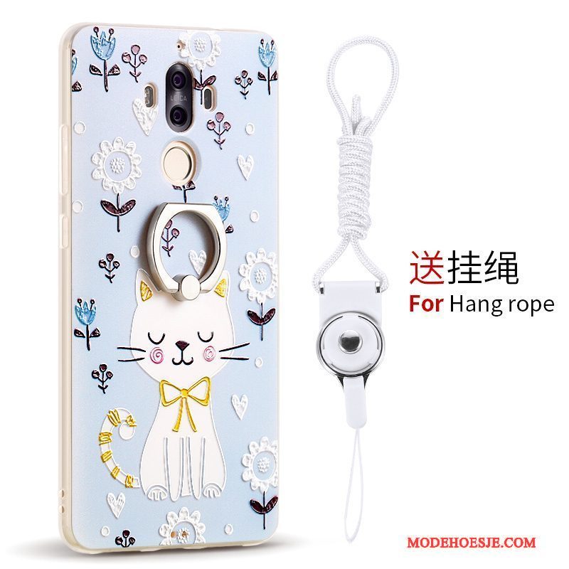 Hoesje Huawei Mate 9 Siliconen Telefoon Anti-fall, Hoes Huawei Mate 9 Zakken Ring Hanger