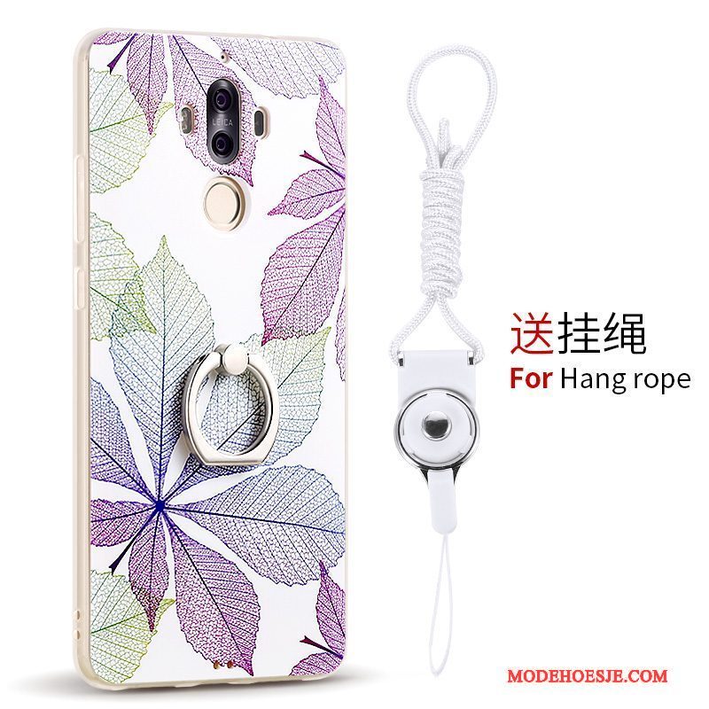 Hoesje Huawei Mate 9 Siliconen Telefoon Anti-fall, Hoes Huawei Mate 9 Zakken Ring Hanger