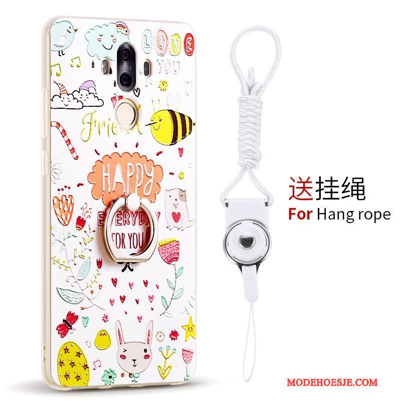 Hoesje Huawei Mate 9 Siliconen Telefoon Anti-fall, Hoes Huawei Mate 9 Zakken Ring Hanger