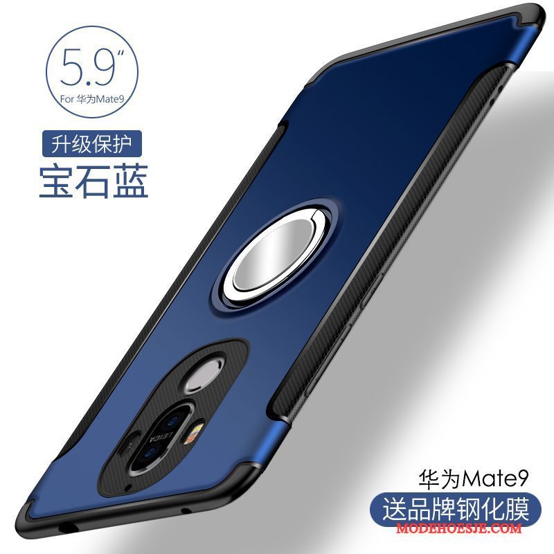 Hoesje Huawei Mate 9 Siliconen Telefoon Persoonlijk, Hoes Huawei Mate 9 Anti-fall Donkerblauw