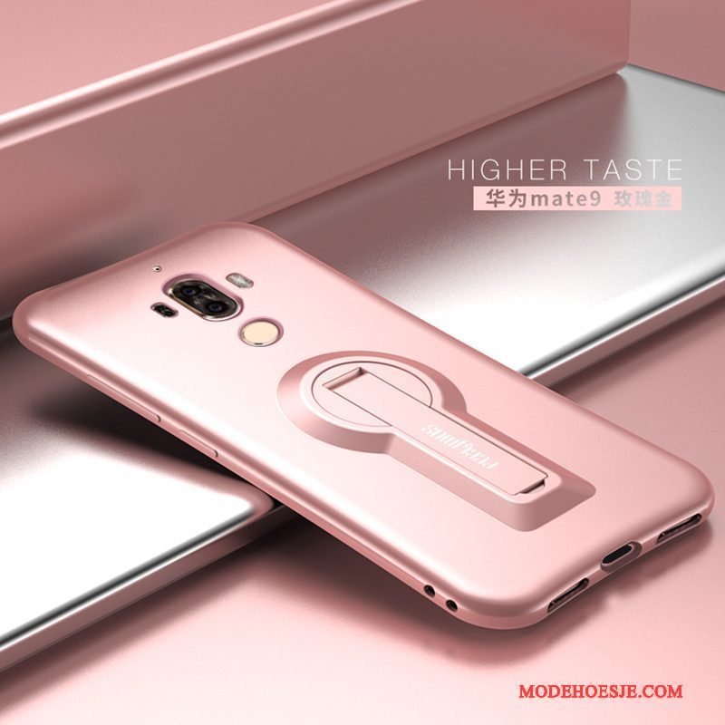 Hoesje Huawei Mate 9 Siliconen Telefoon Roze, Hoes Huawei Mate 9 Blauw Hanger