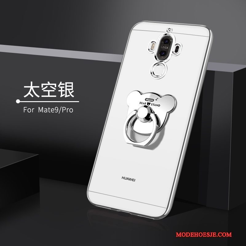Hoesje Huawei Mate 9 Zacht Anti-falltelefoon, Hoes Huawei Mate 9 Ondersteuning Dun Goud