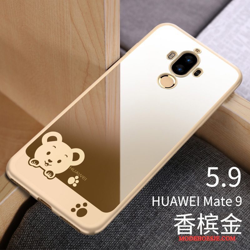 Hoesje Huawei Mate 9 Zacht Duntelefoon, Hoes Huawei Mate 9 Siliconen Anti-fall Roze