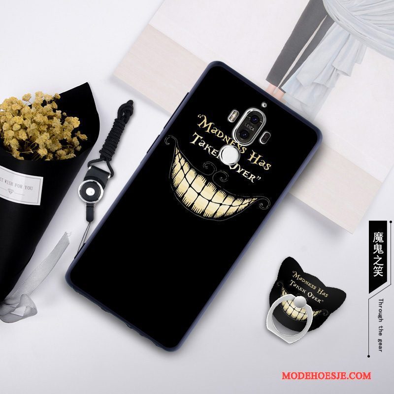 Hoesje Huawei Mate 9 Zacht Skärmskyddtelefoon, Hoes Huawei Mate 9 Siliconen Hanger Tempereren