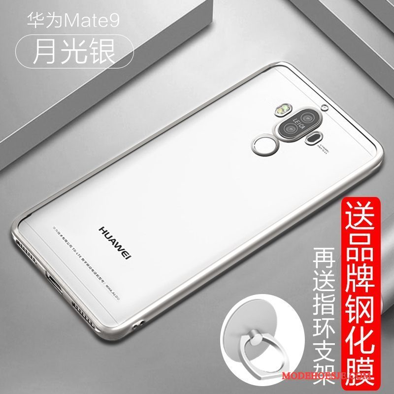 Hoesje Huawei Mate 9 Zakken Persoonlijk Doorzichtig, Hoes Huawei Mate 9 Scheppend Trend Zilver