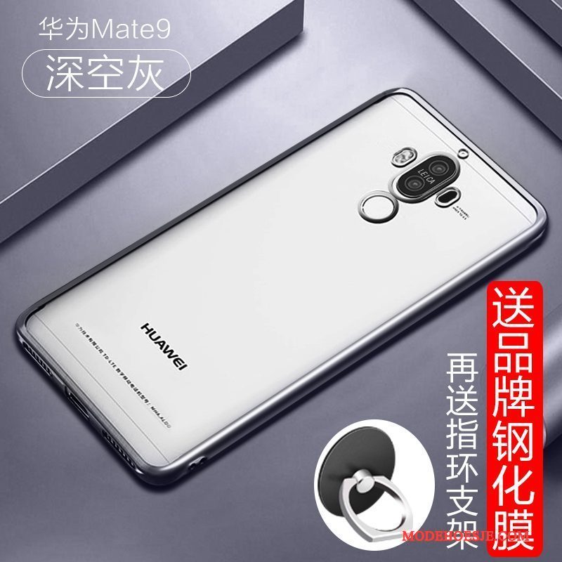 Hoesje Huawei Mate 9 Zakken Persoonlijk Doorzichtig, Hoes Huawei Mate 9 Scheppend Trend Zilver