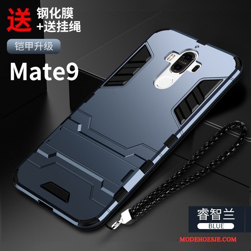 Hoesje Huawei Mate 9 Zakken Telefoon Zwart, Hoes Huawei Mate 9 Siliconen Anti-fall Persoonlijk