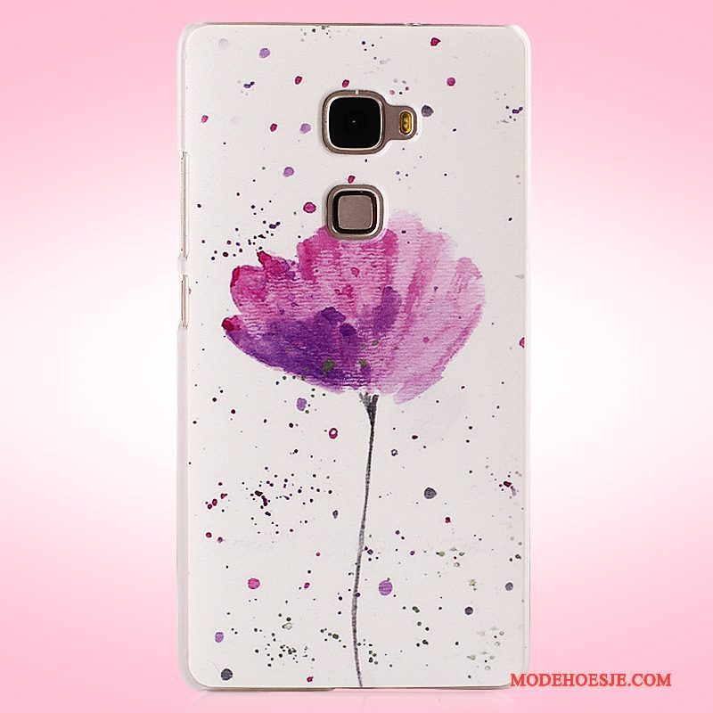 Hoesje Huawei Mate S Geschilderd Roze Hard, Hoes Huawei Mate S Bescherming Telefoon Schrobben