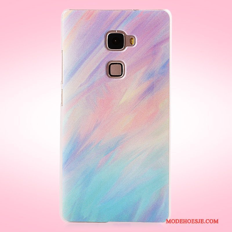 Hoesje Huawei Mate S Geschilderd Roze Hard, Hoes Huawei Mate S Bescherming Telefoon Schrobben