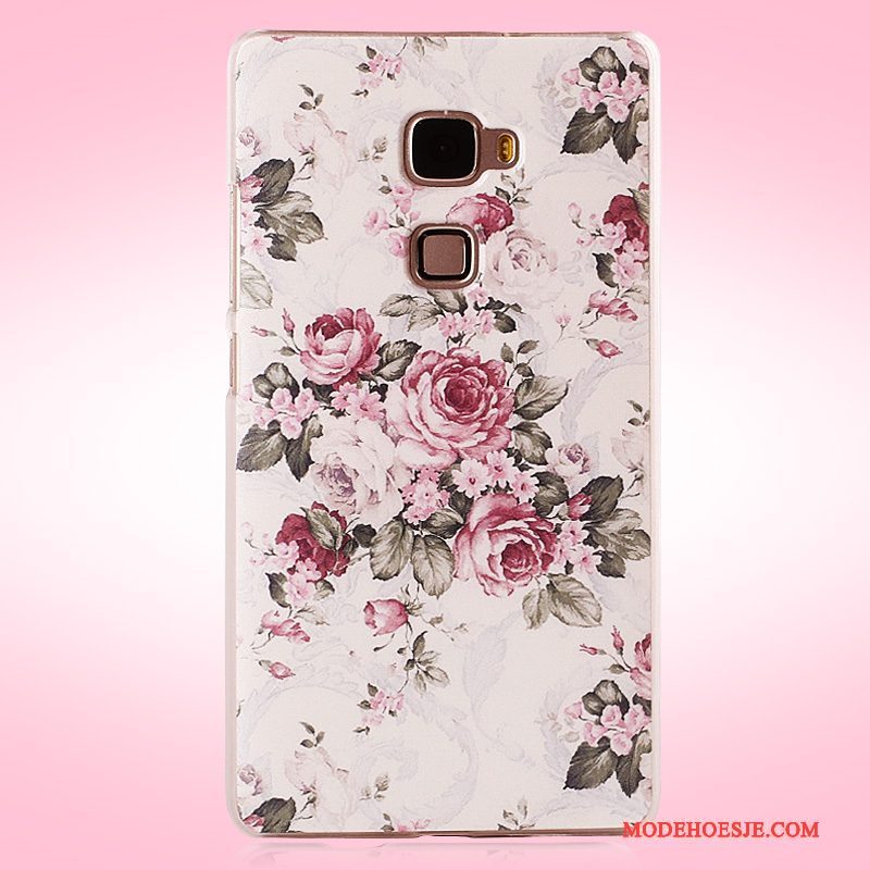 Hoesje Huawei Mate S Geschilderd Roze Hard, Hoes Huawei Mate S Bescherming Telefoon Schrobben