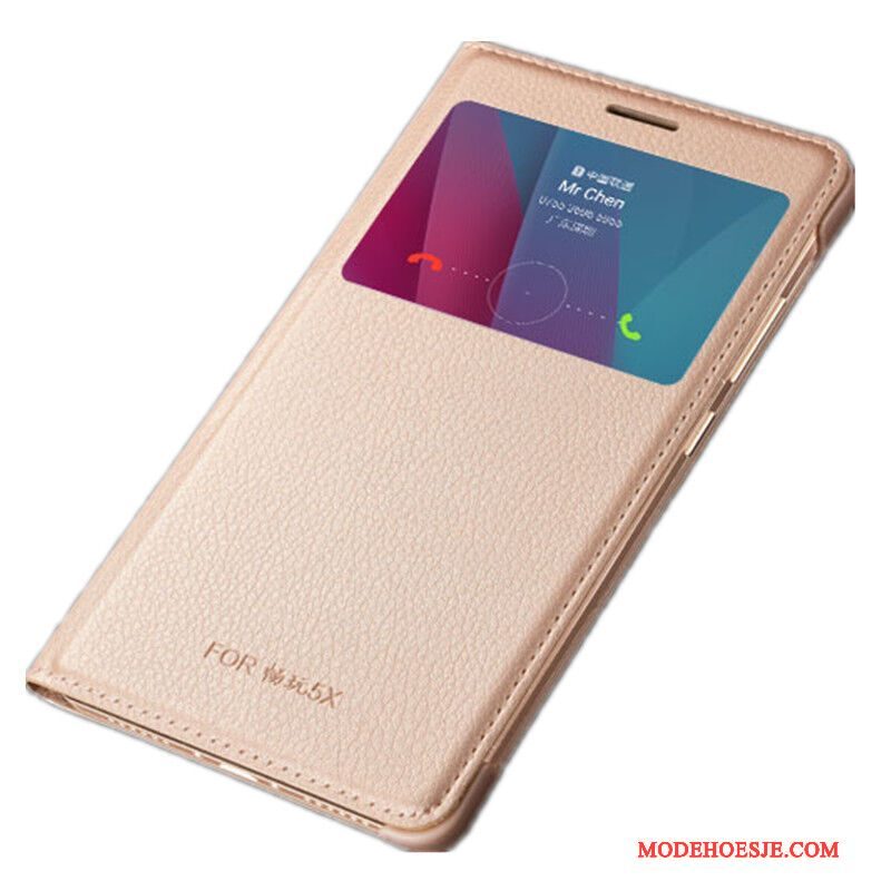 Hoesje Huawei Mate S Leer Grijstelefoon, Hoes Huawei Mate S Folio