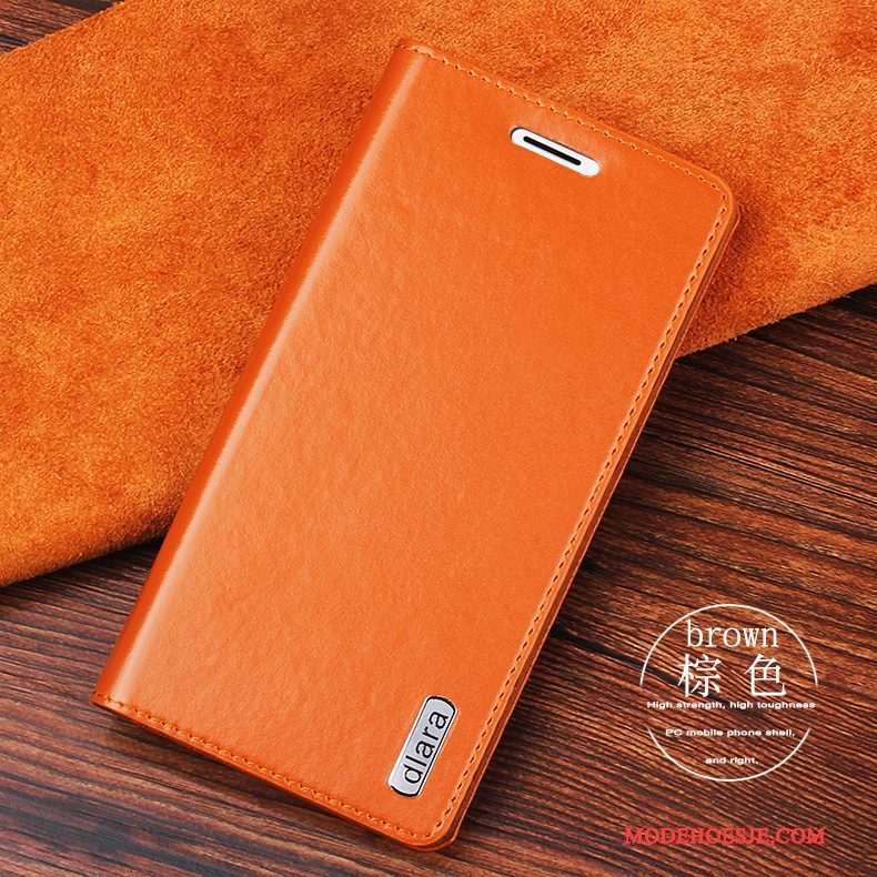 Hoesje Huawei Mate S Leer Trendtelefoon, Hoes Huawei Mate S Bescherming Oranje Anti-fall