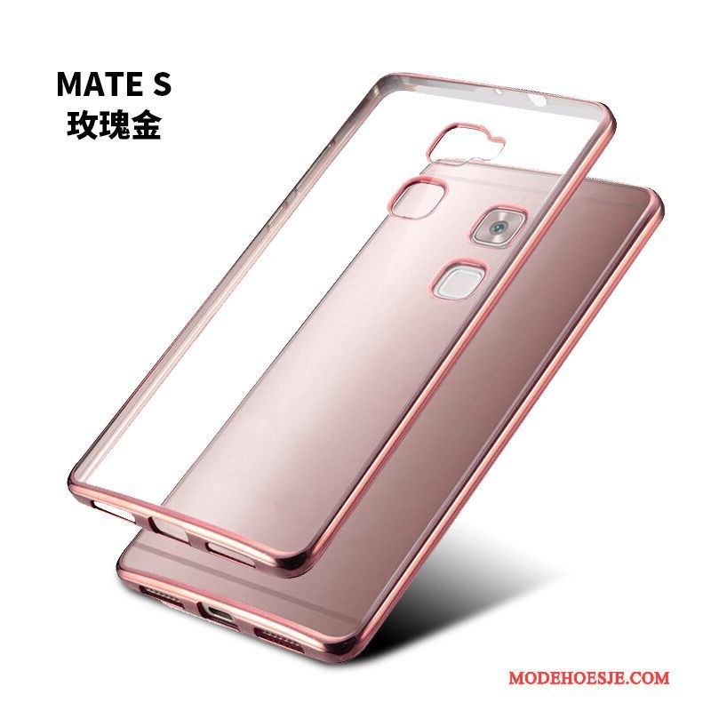 Hoesje Huawei Mate S Siliconen Anti-fall Goud, Hoes Huawei Mate S Zacht Telefoon