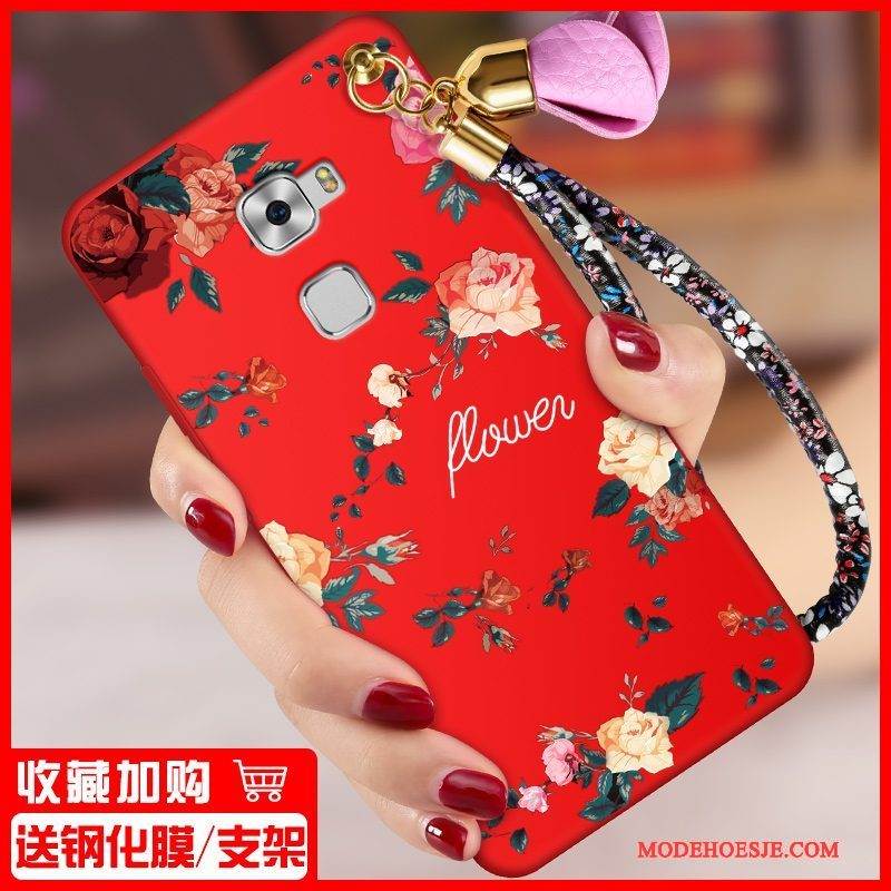 Hoesje Huawei Mate S Siliconen Schrobben Zwart, Hoes Huawei Mate S Zacht Trend Anti-fall