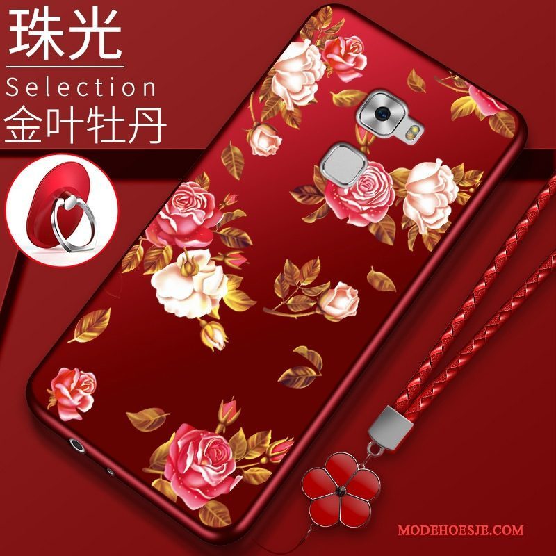 Hoesje Huawei Mate S Zacht Rood Anti-fall, Hoes Huawei Mate S Bescherming Trendtelefoon