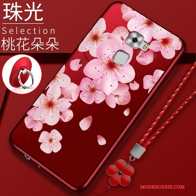 Hoesje Huawei Mate S Zacht Rood Anti-fall, Hoes Huawei Mate S Bescherming Trendtelefoon