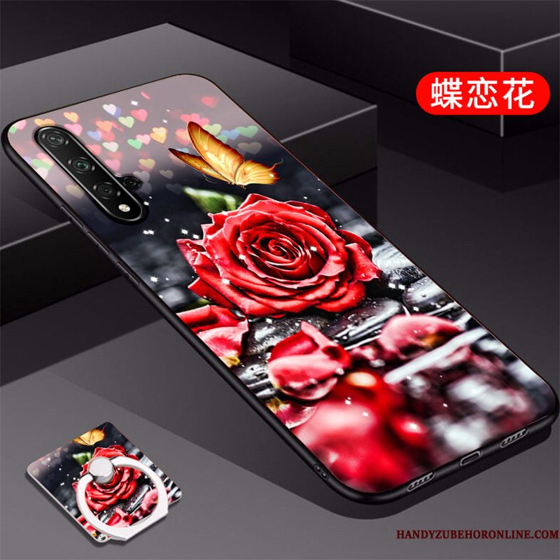 Hoesje Huawei Nova 5t Bescherming Roodtelefoon, Hoes Huawei Nova 5t Siliconen Trendy Merk Nieuw