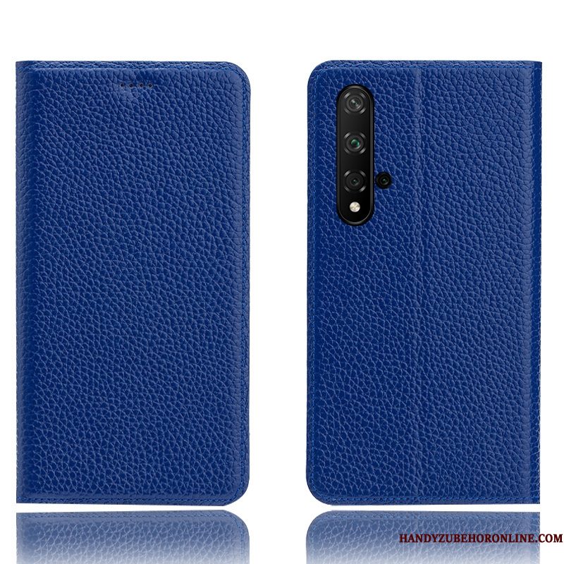 Hoesje Huawei Nova 5t Folio Zwart Anti-fall, Hoes Huawei Nova 5t Bescherming Patroontelefoon