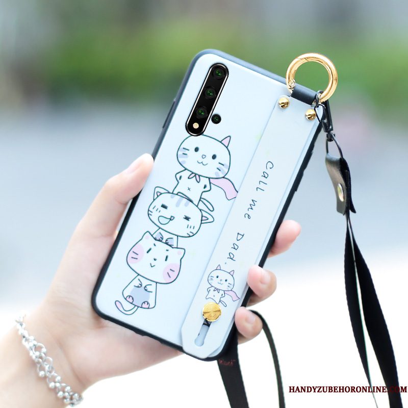 Hoesje Huawei Nova 5t Siliconen Telefoon Lichte En Dun, Hoes Huawei Nova 5t Spotprent Trend Hanger