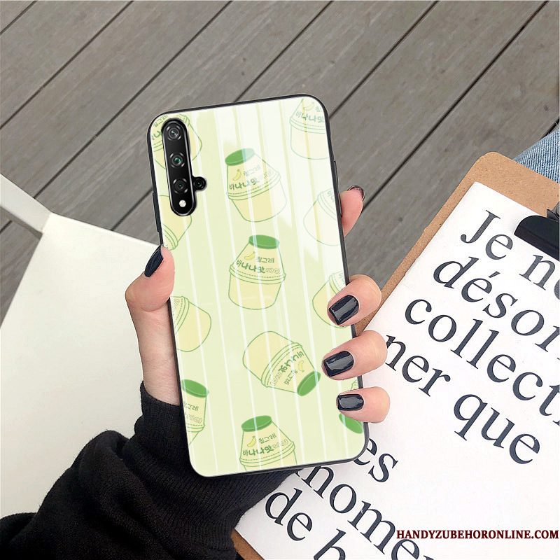 Hoesje Huawei Nova 5t Spotprent Telefoon Koe, Hoes Huawei Nova 5t Bescherming Net Red Anti-fall