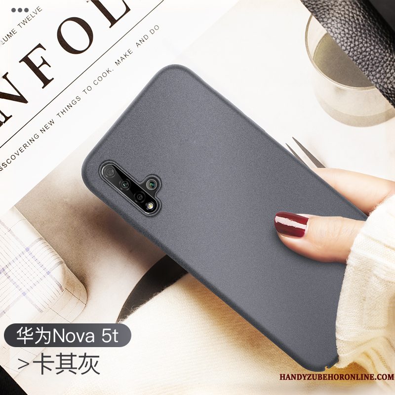 Hoesje Huawei Nova 5t Zakken Hardtelefoon, Hoes Huawei Nova 5t Bescherming Eenvoudige Dun