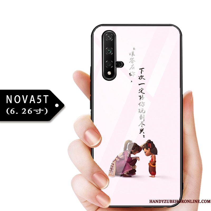 Hoesje Huawei Nova 5t Zakken Telefoon Kind, Hoes Huawei Nova 5t Bescherming Blauw Glas