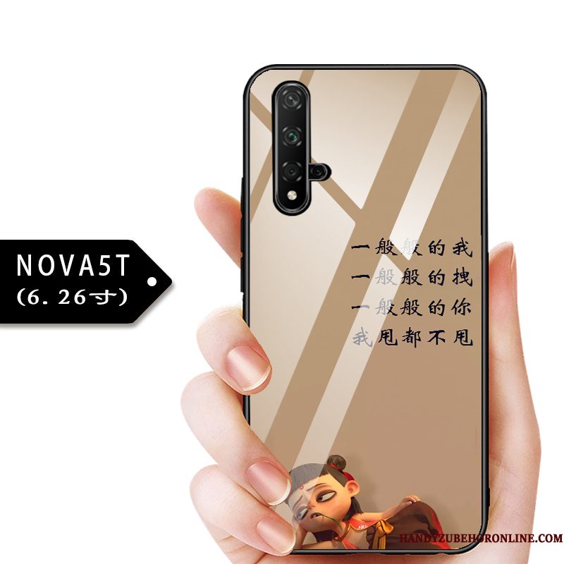 Hoesje Huawei Nova 5t Zakken Telefoon Kind, Hoes Huawei Nova 5t Bescherming Blauw Glas