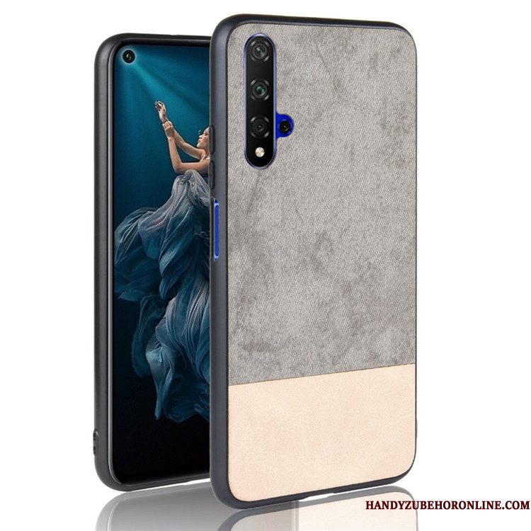 Hoesje Huawei Nova 5t Zakken Zwart Gemengde Kleuren, Hoes Huawei Nova 5t Bescherming Trendtelefoon