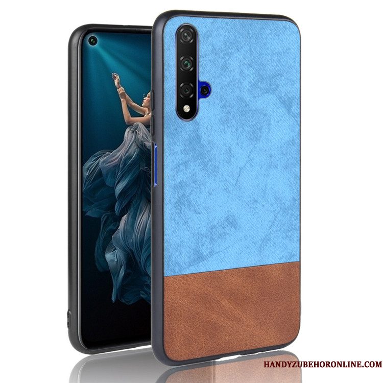 Hoesje Huawei Nova 5t Zakken Zwart Gemengde Kleuren, Hoes Huawei Nova 5t Bescherming Trendtelefoon