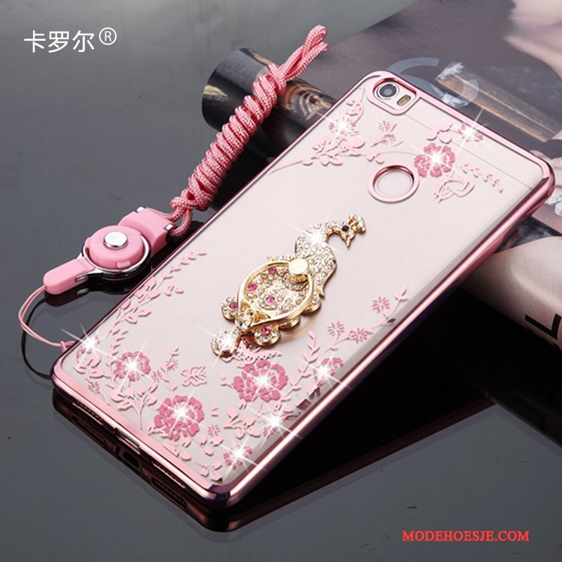 Hoesje Huawei Nova Bescherming Anti-fall Hanger, Hoes Huawei Nova Siliconen Telefoon Roze