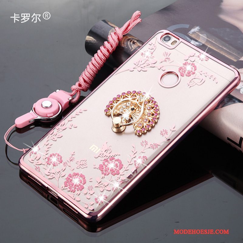 Hoesje Huawei Nova Bescherming Anti-fall Hanger, Hoes Huawei Nova Siliconen Telefoon Roze